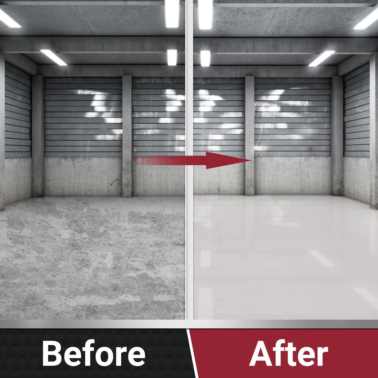 DWILEPOXYSHIELD Garage Floor Epoxy Kit,1 Car Kit