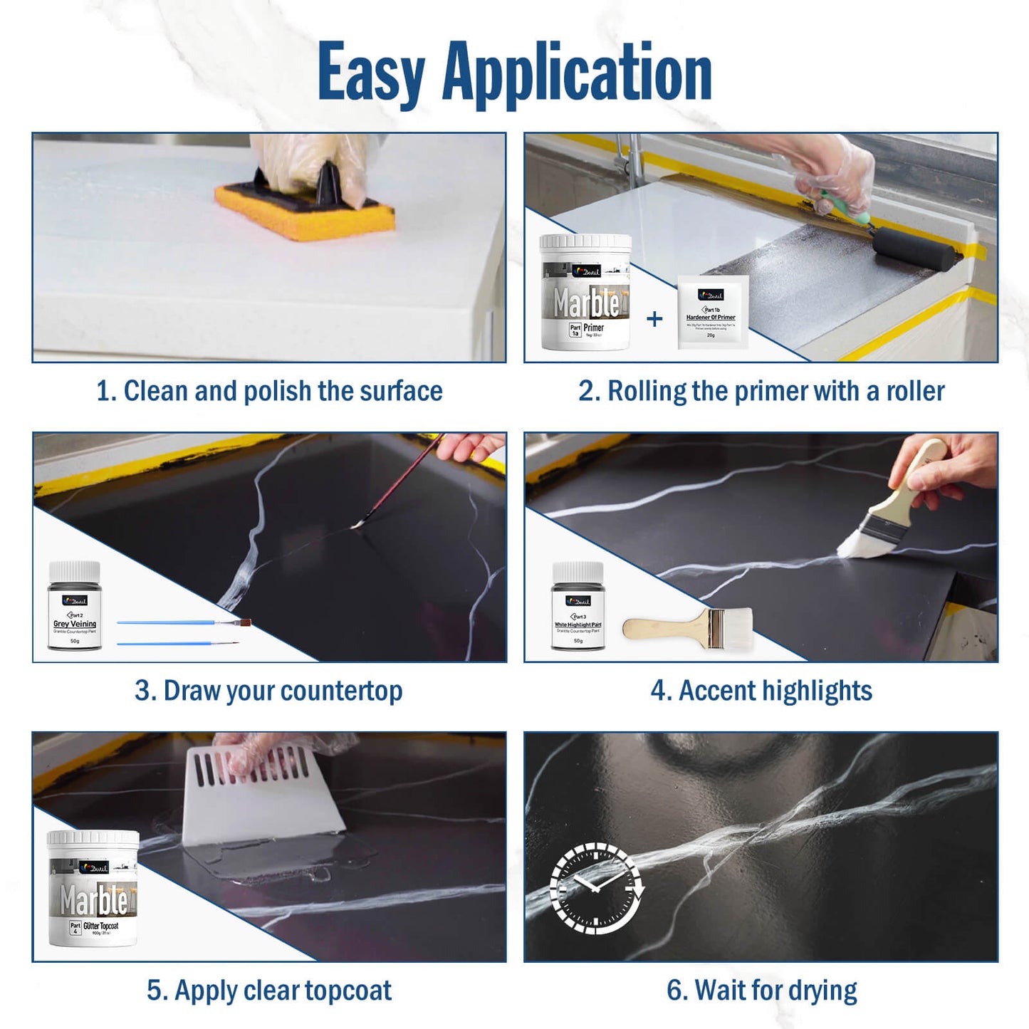 DWIL Marble Countertop Paint Kit