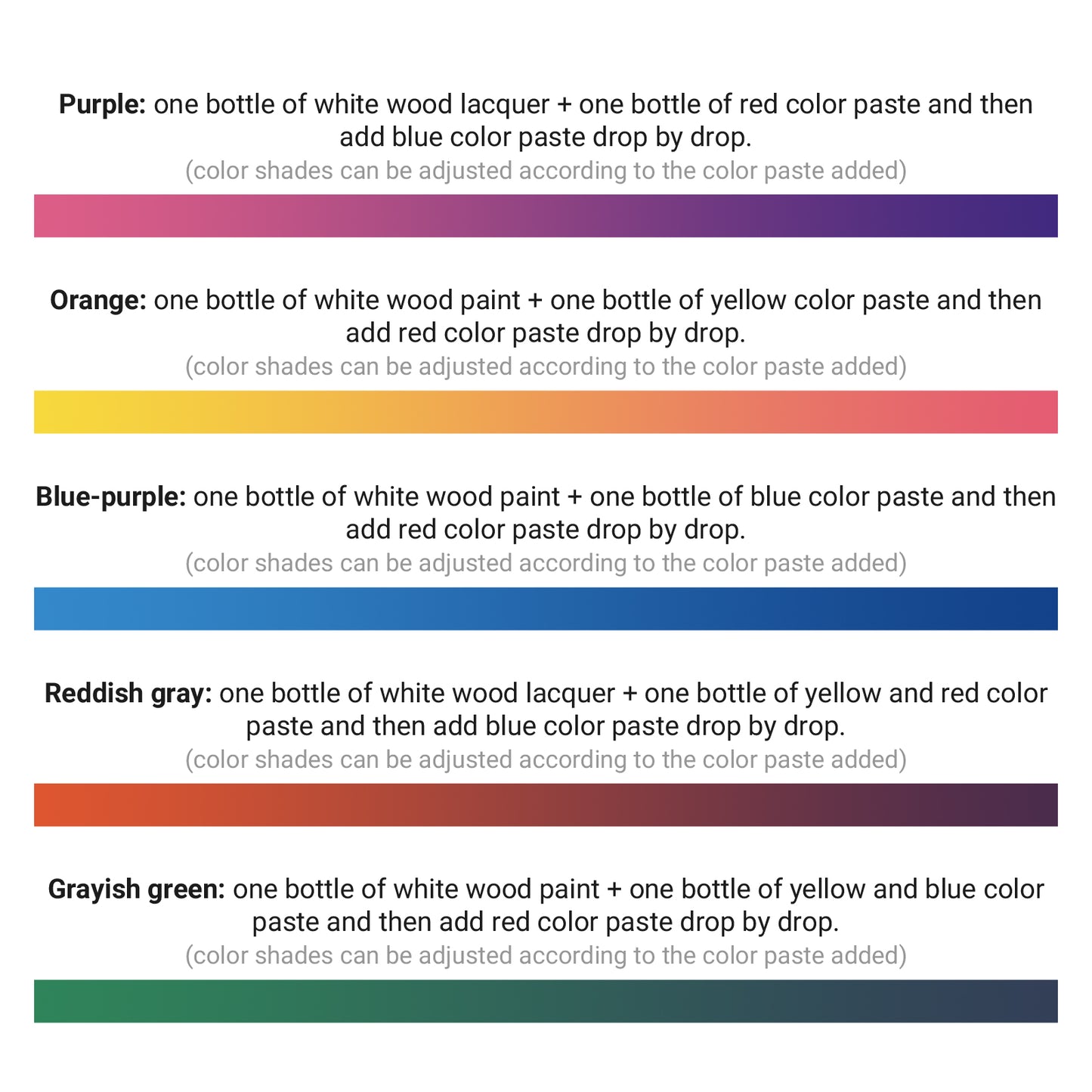 DWIL White Wood Furniture Paint with Waterbased Colorants