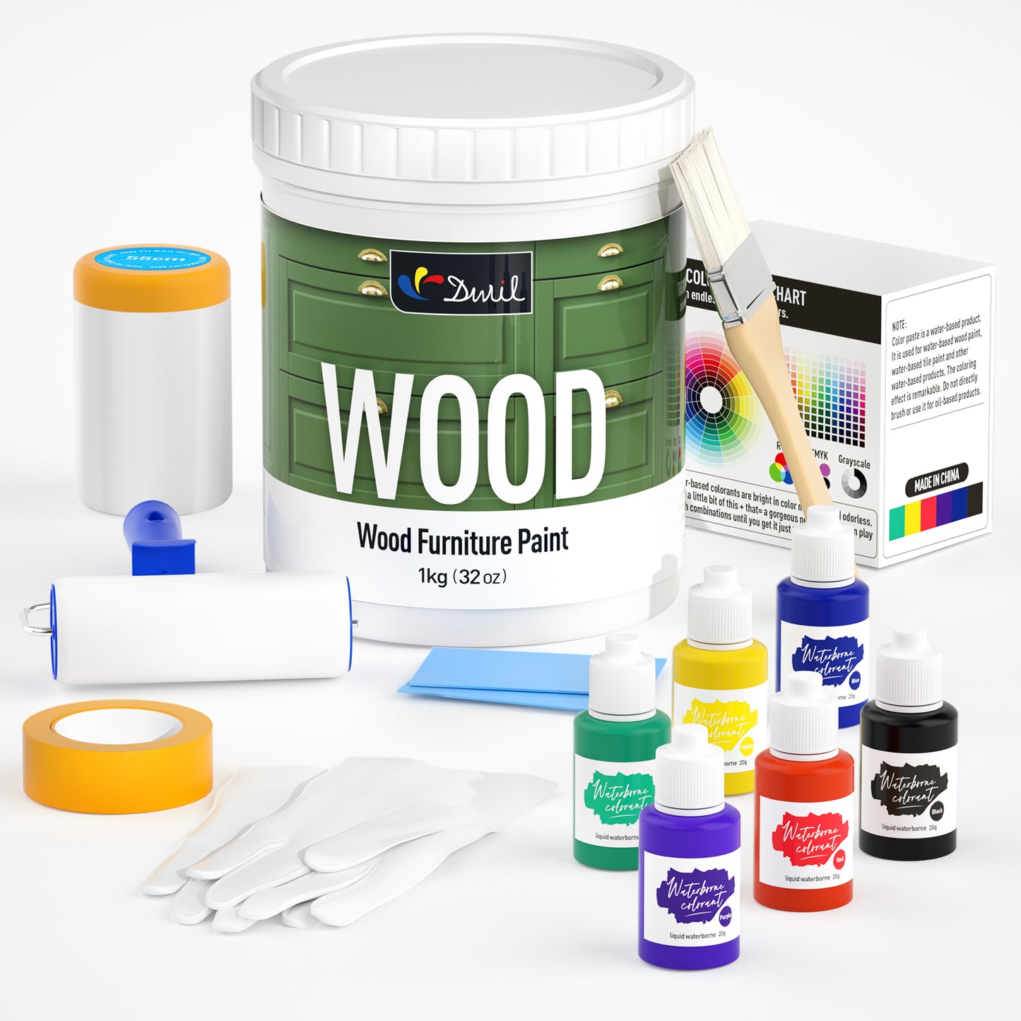 DWIL Wood Furniture Paint Kit (With Tools)