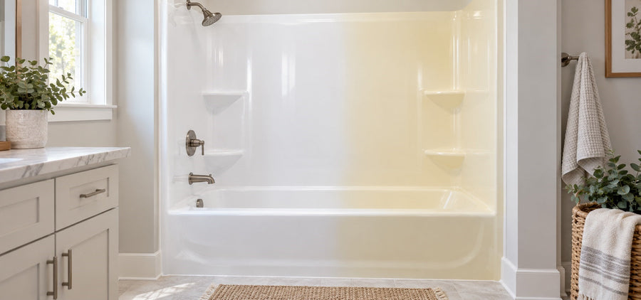 Why Tub or Shower Paint Turns Yellow