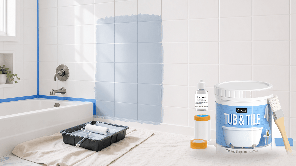 How to Paint Bathroom Tile Without Replacing It ?