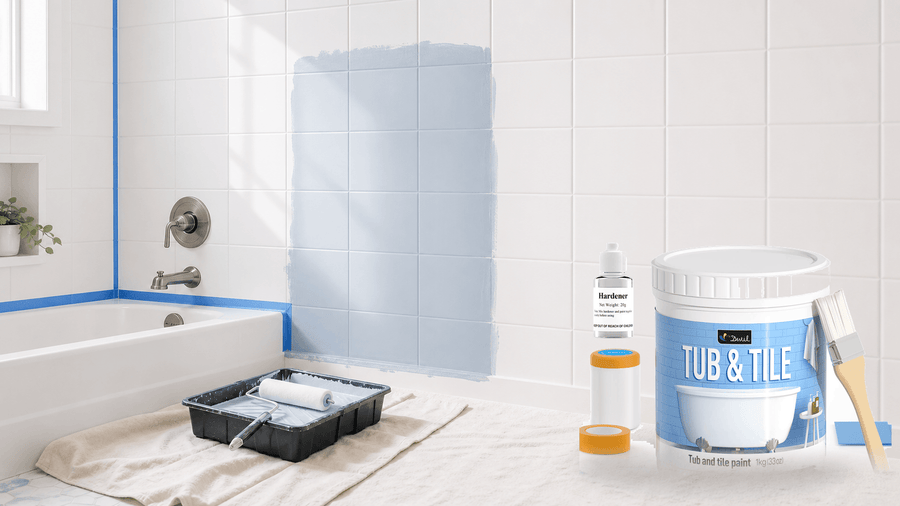 How to Paint Bathroom Tile Without Replacing It ?