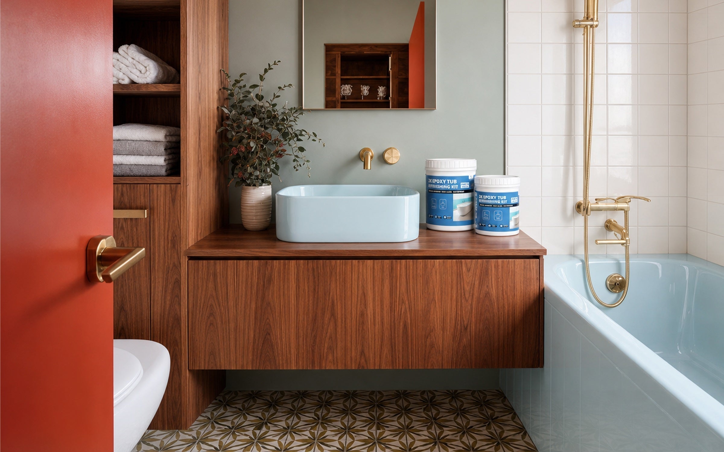 DWIL Two-part 2K epoxy tub refinishing kit