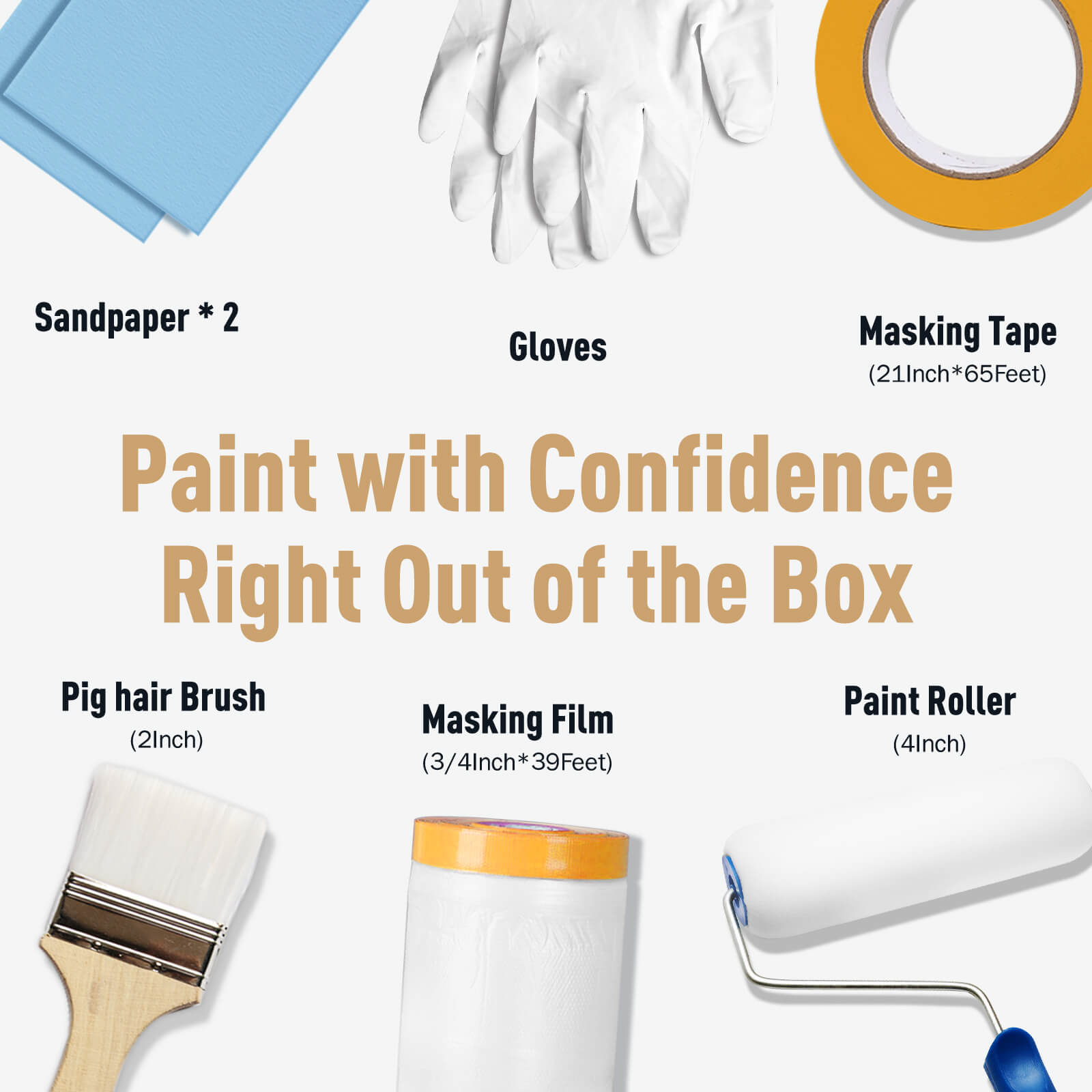 DWIL Wood Cabinet Paint Kit – Tools Included