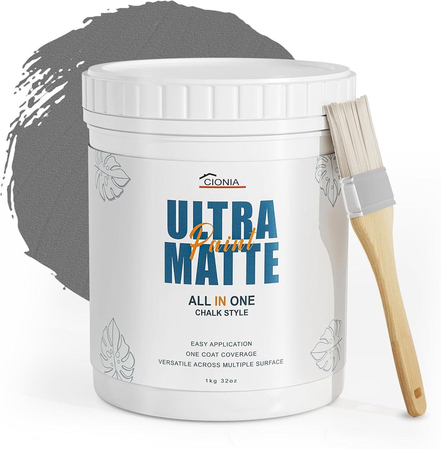 CIONIA Chalk Style Paint Kit With Tools- 32 Oz