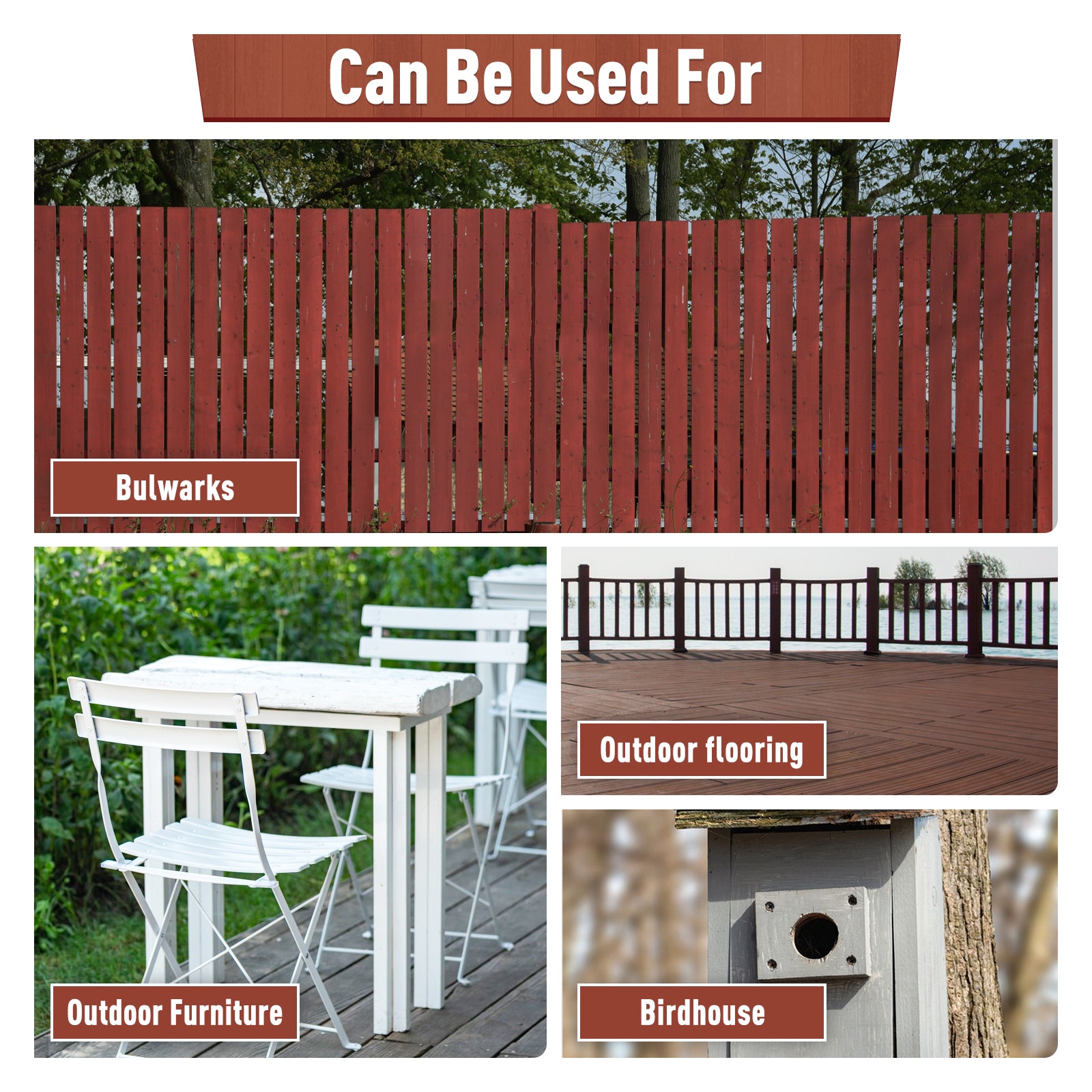 DWIL Outdoor Wood Furniture Paint Kit – Tools Included