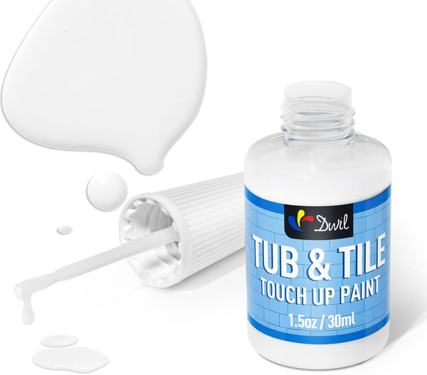 DWIL tub and tile touch-up paint pen in white