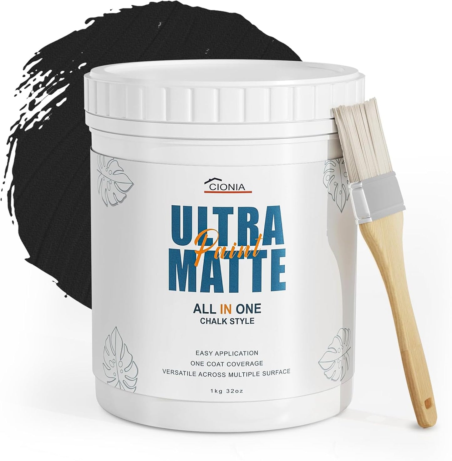 CIONIA Chalk Style Paint Kit With Tools- 32 Oz