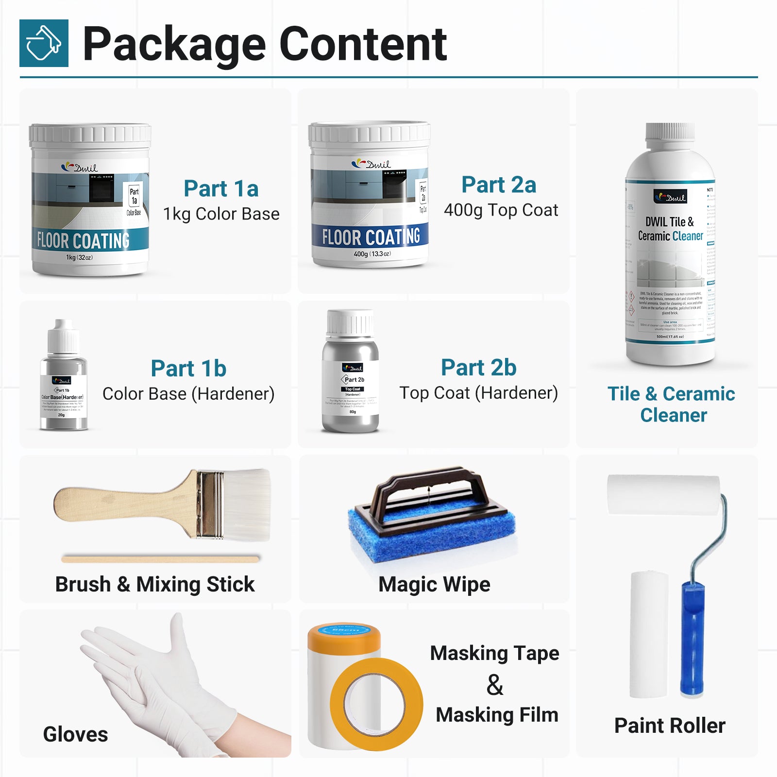 DWIL 2-Step Interior Floor Coating Kit