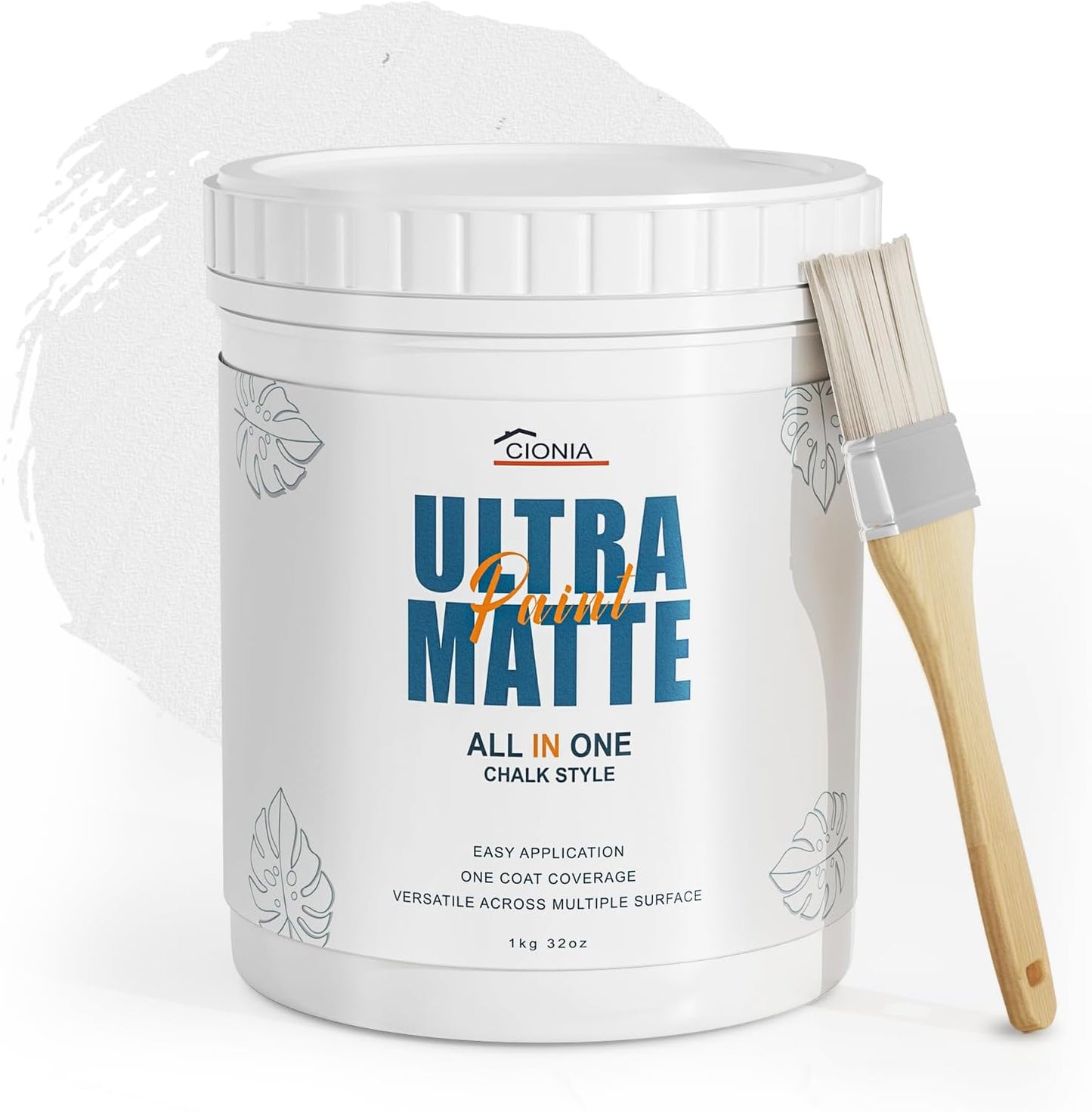 CIONIA Chalk Style Paint Kit With Tools- 32 Oz