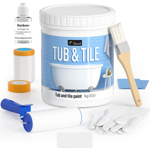 DWIL tub and tile refinishing kit with tools