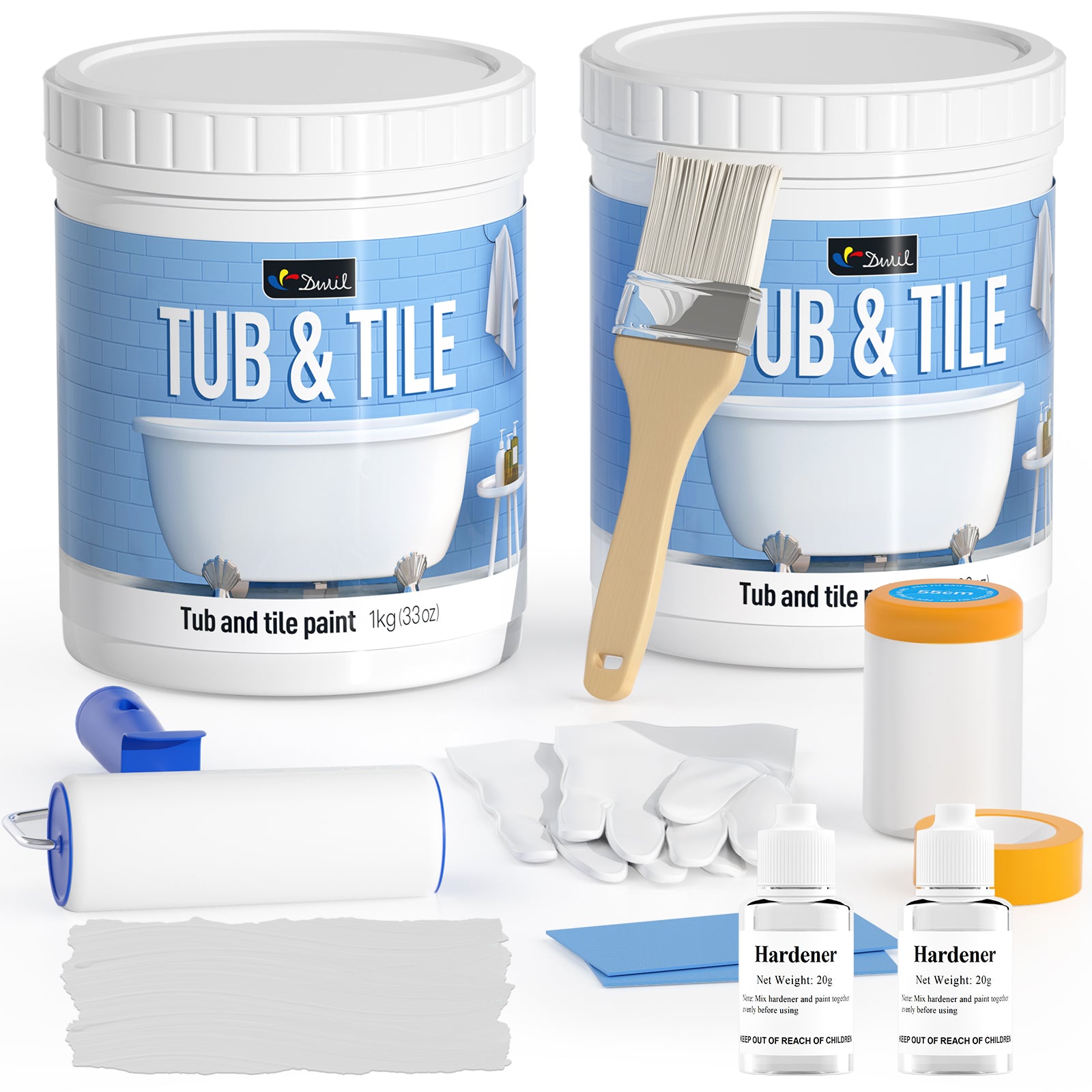 DWIL Tub & Tile Refinishing Kit – Tools Included