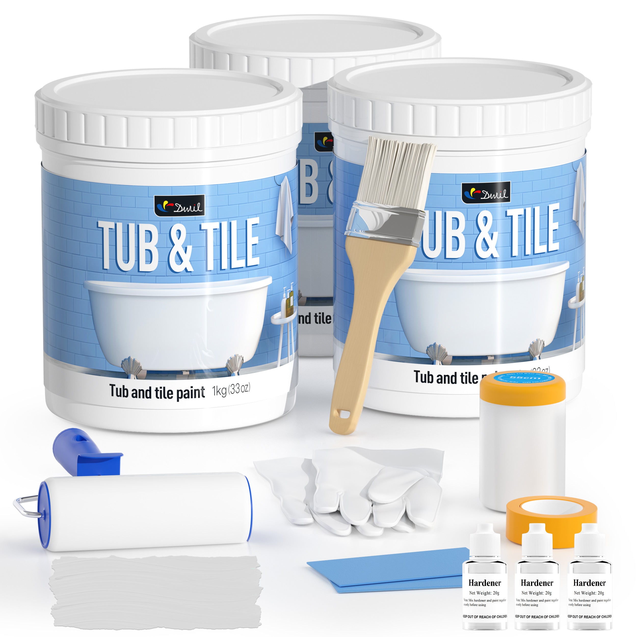 DWIL Tub & Tile Refinishing Kit – Tools Included