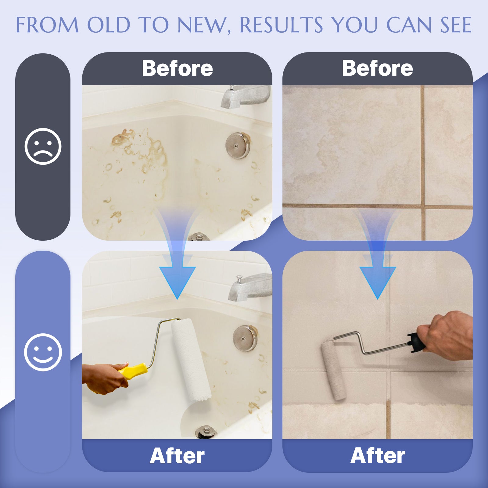 DWIL Tub & Tile Paint Kit with Cleaner – 32 oz