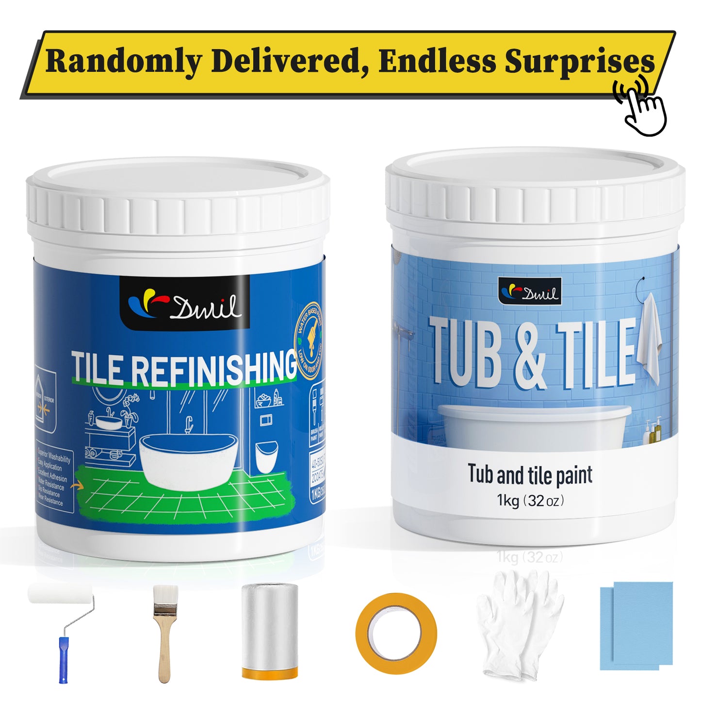Light Grey-DWIL Tub and Tile Refinishing Kit