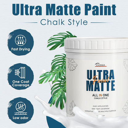 CIONIA Chalk Style Paint Kit With Tools- 32 Oz