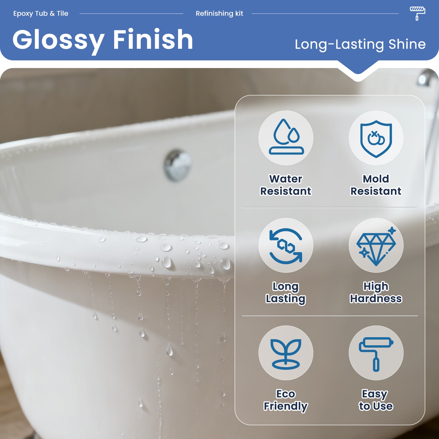 2K Epoxy Tub Refinishing kit-SOLVENT-FREE EPOXY COATING