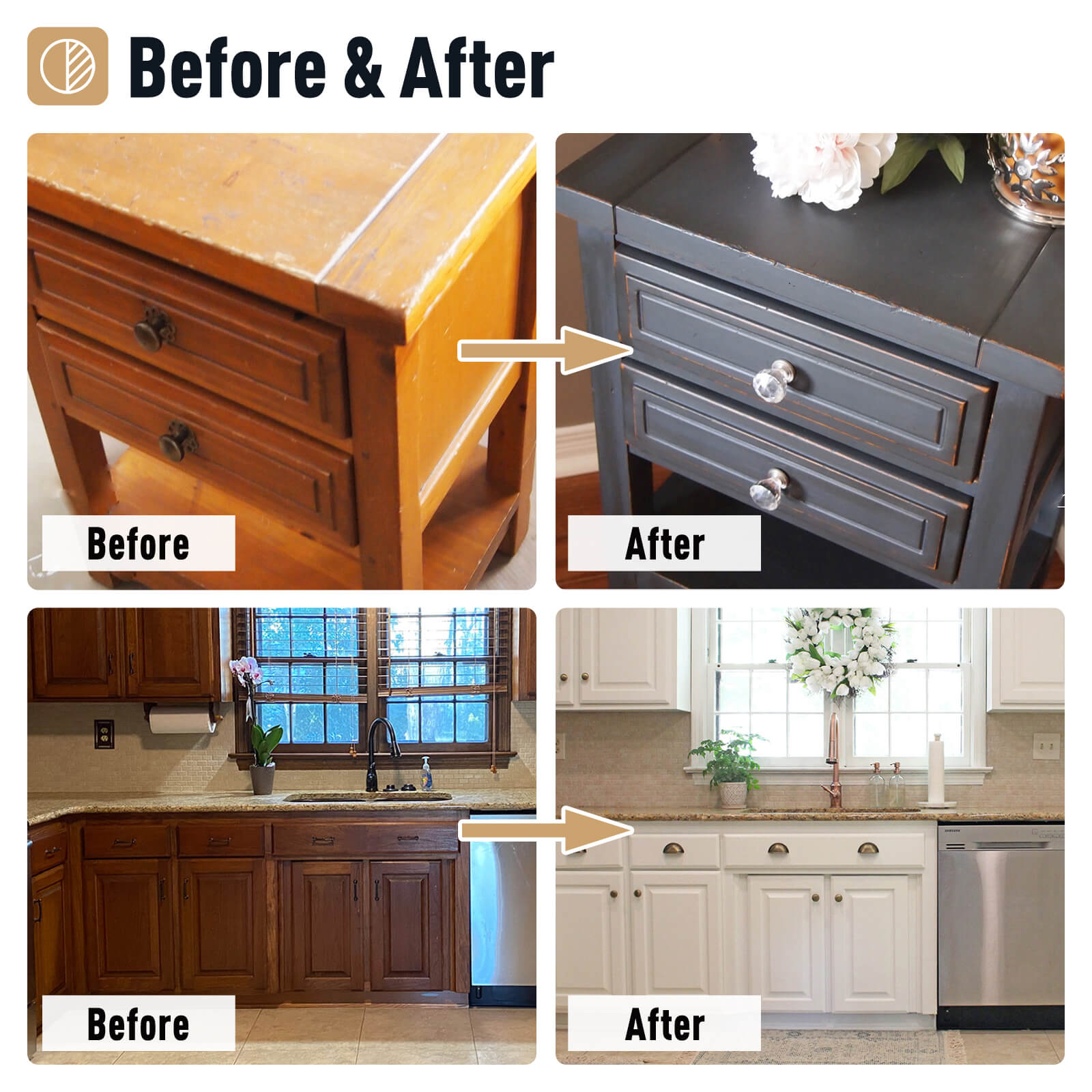 DWIL Wood Cabinet Paint Kit – Tools Included