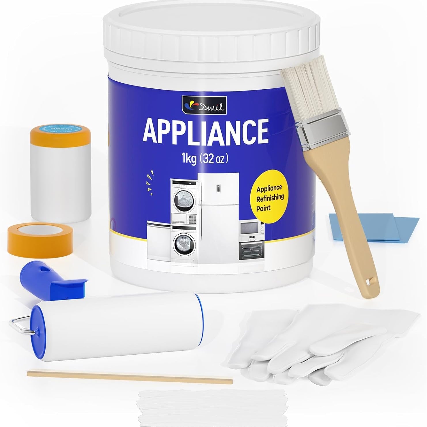 DWIL appliance refinishing paint kit in white