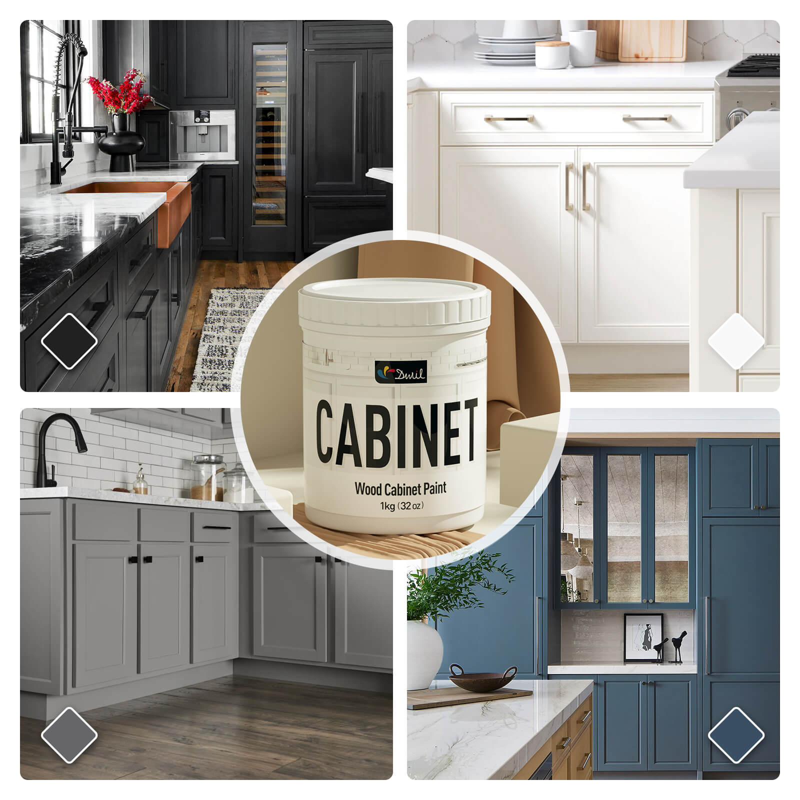 DWIL Wood Cabinet Paint Kit – Tools Included