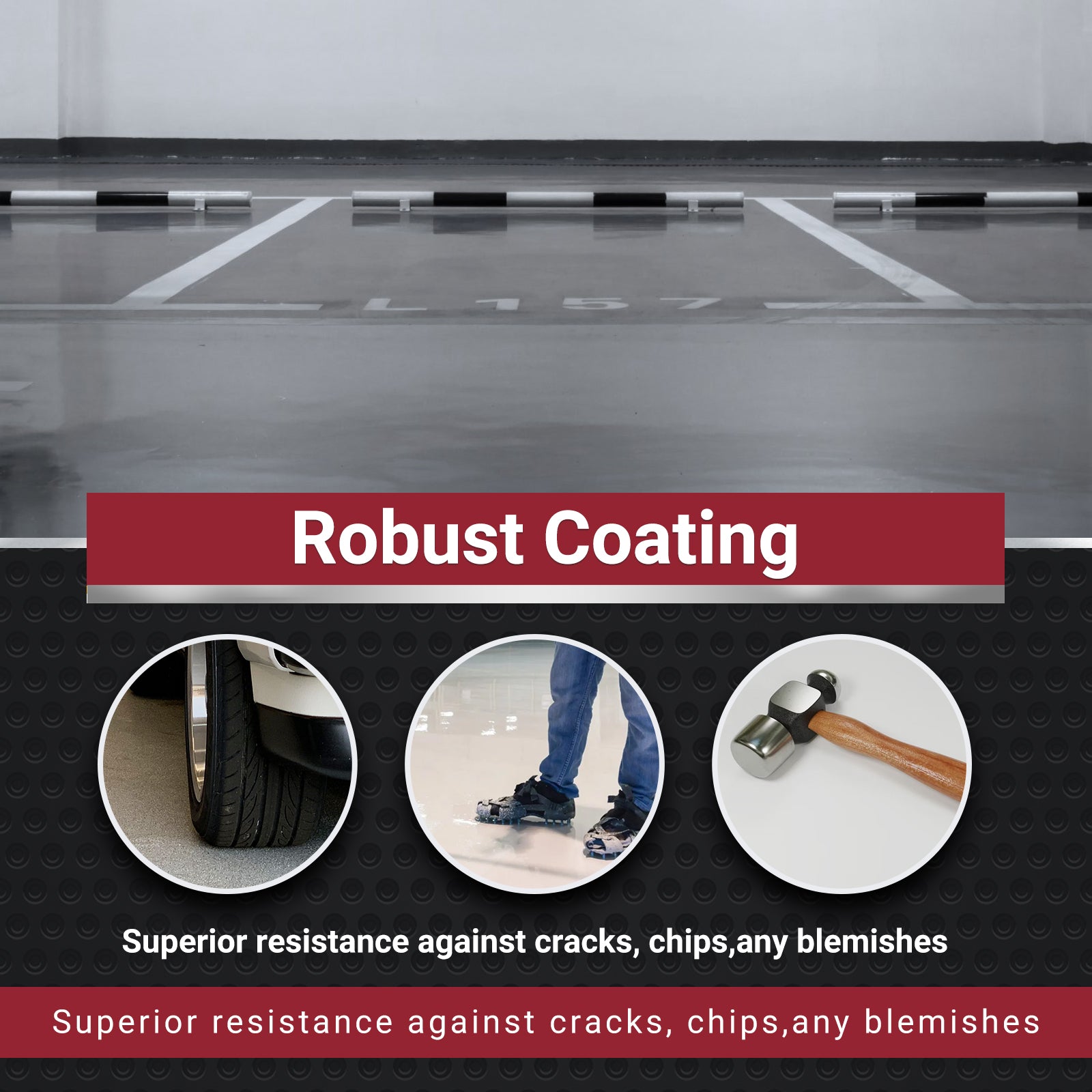 DWIL 100% Solids Garage Floor Epoxy Kit – 1-Car Coverage