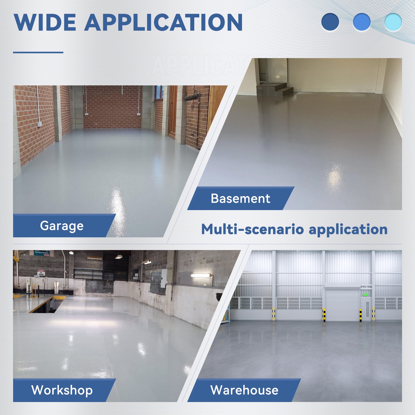 DWIL Water-Based Garage Floor Epoxy Kit – Light Gray, 1-Car Coverage