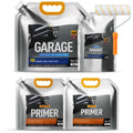 DWIL water-based garage floor epoxy kit in light gray
