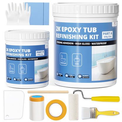 2K Epoxy Tub Refinishing kit-SOLVENT-FREE EPOXY COATING