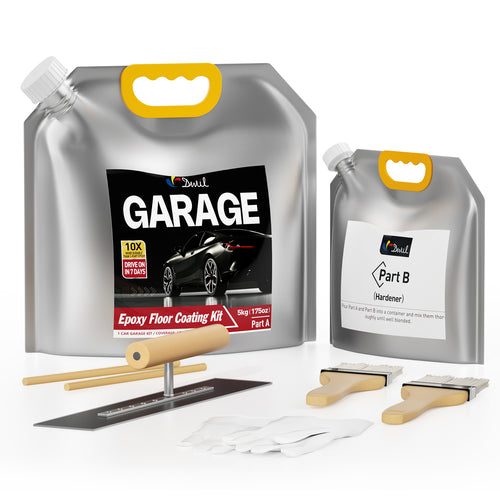 DWIL 100% solids garage floor epoxy kit in gray