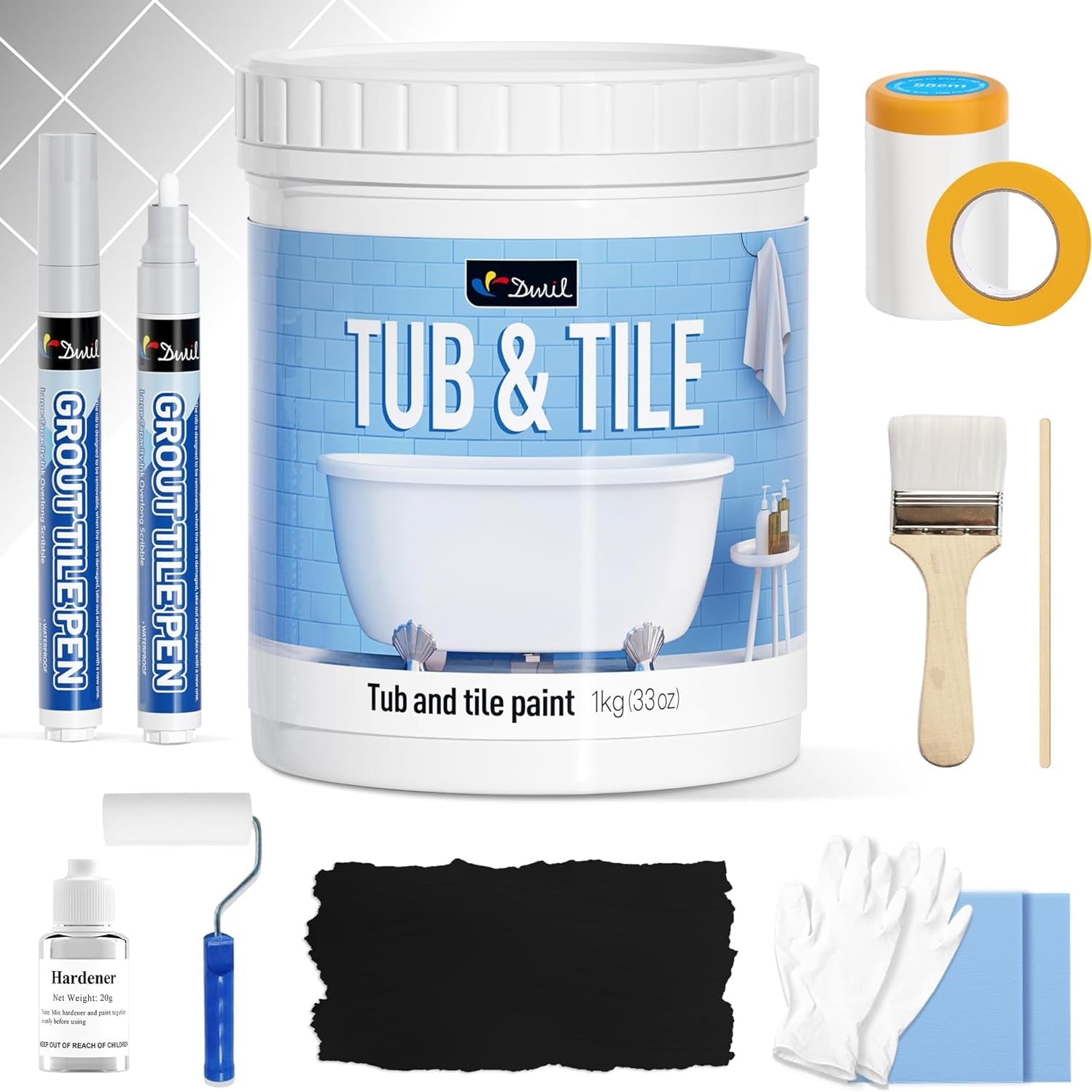 DWIL Tub & Tile Refinishing Kit – Tools Included