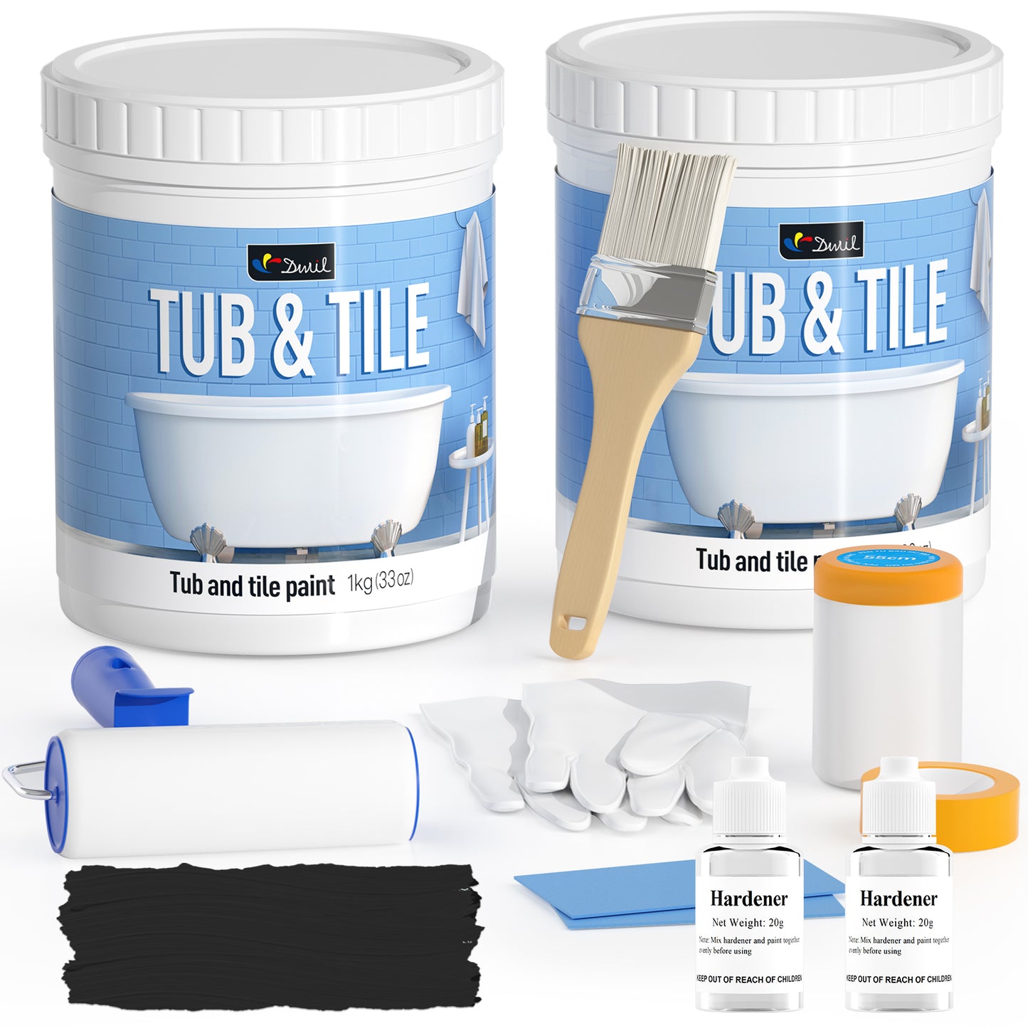 Mars Black-DWIL Tub and Tile Refinishing Kit