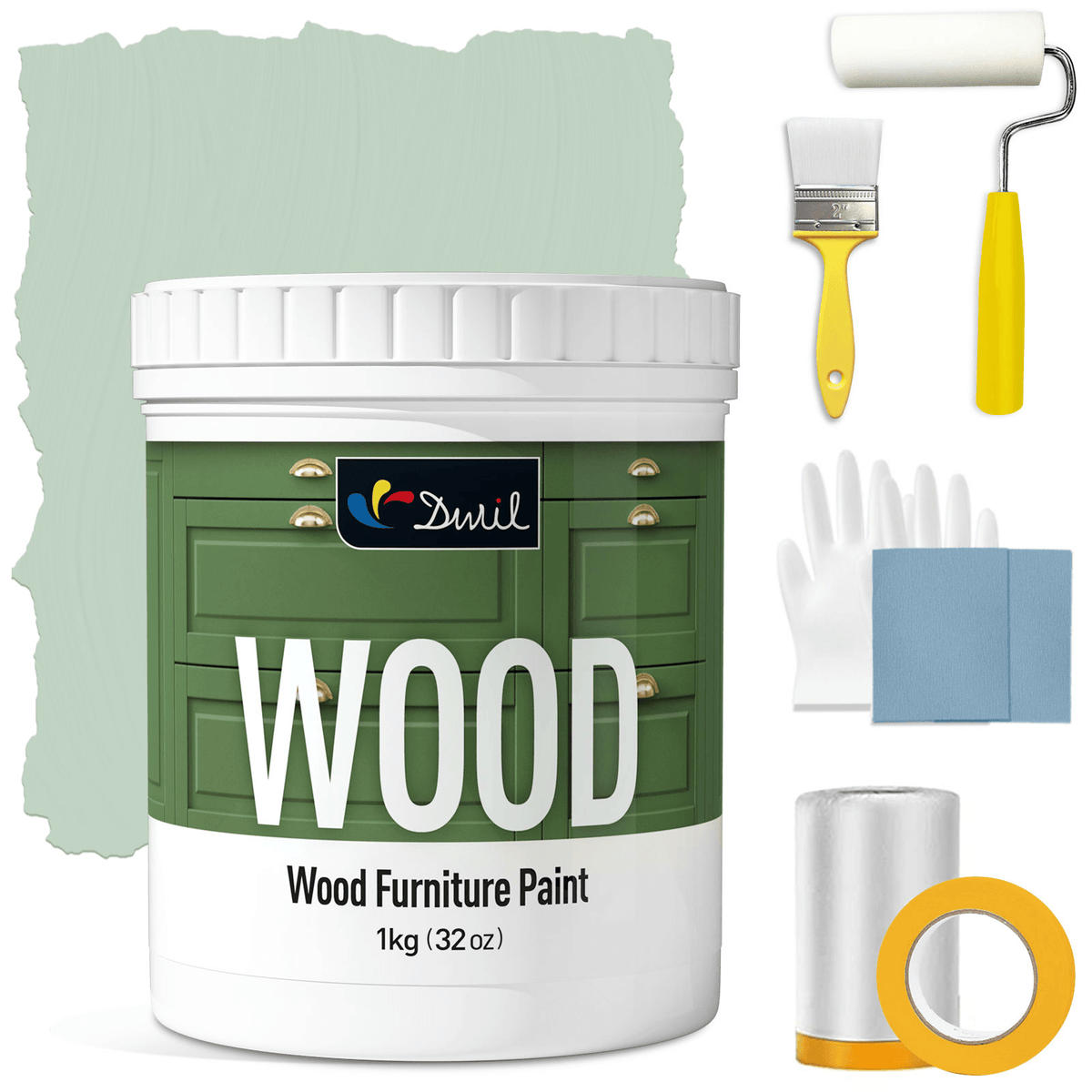 DWIL Wood Furniture Paint Kit – Tools Included — Organza Green