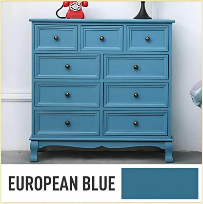 European Blue-DWIL Wood Furniture Paint Kit（With tools）