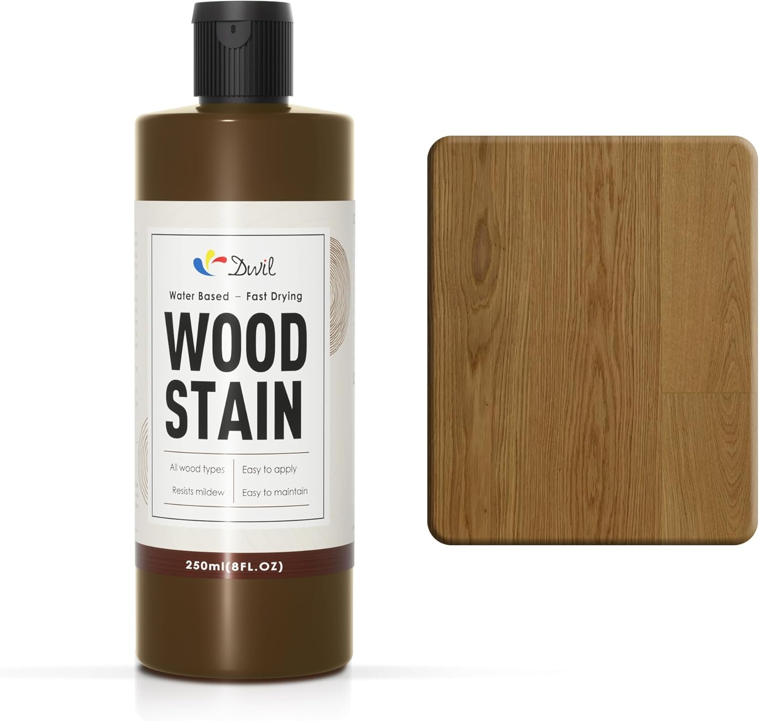 DWIL water-based wood stain in Natural Oak