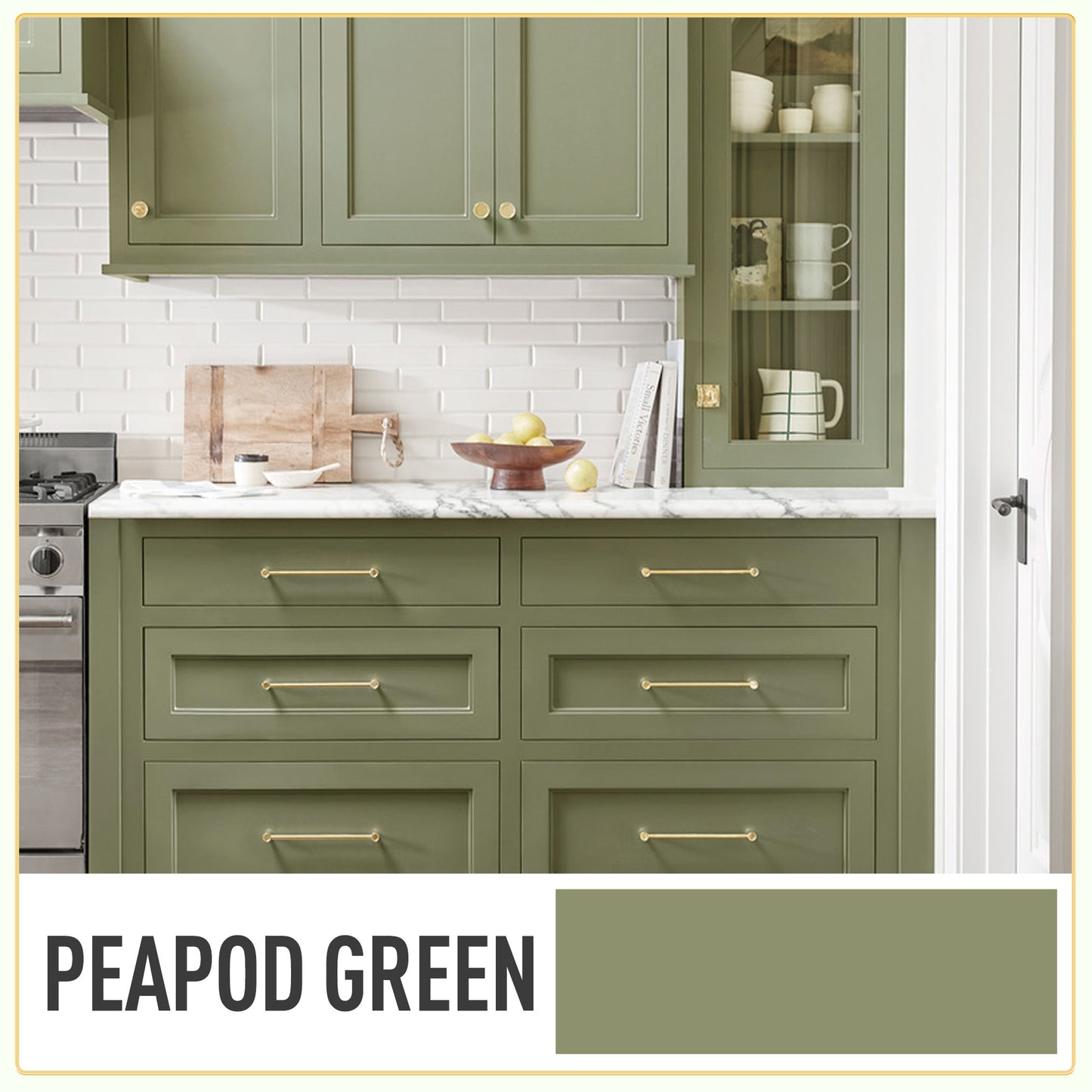 Peapod Green-DWIL Wood Furniture Paint Kit（With tools)