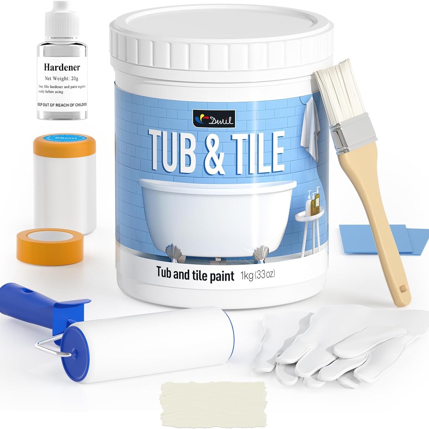 DWIL Tub & Tile Refinishing Kit – Tools Included