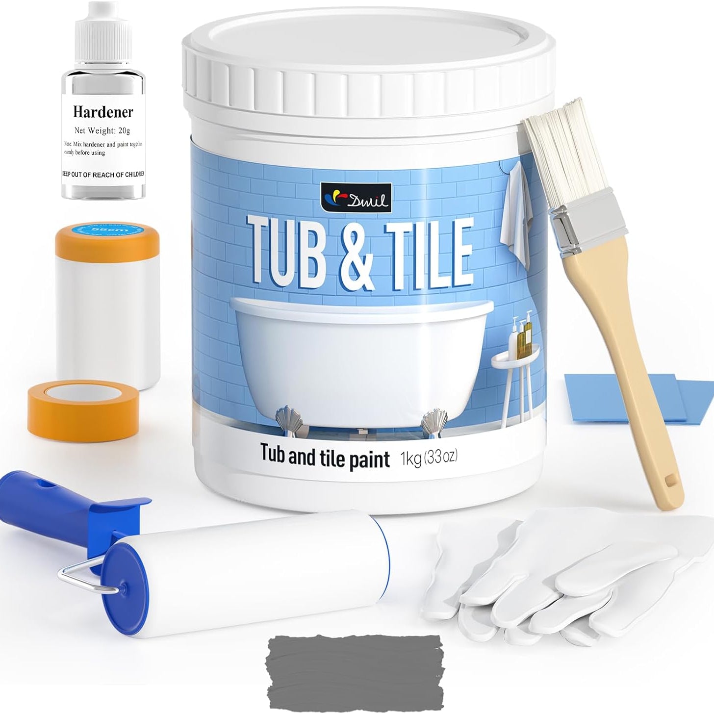 DWIL Tub & Tile Refinishing Kit – Tools Included