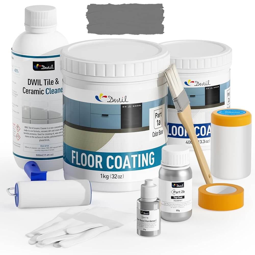 DWIL Complete Tub & Tile Refinishing Kit with Cleaner & Gloss Topcoat