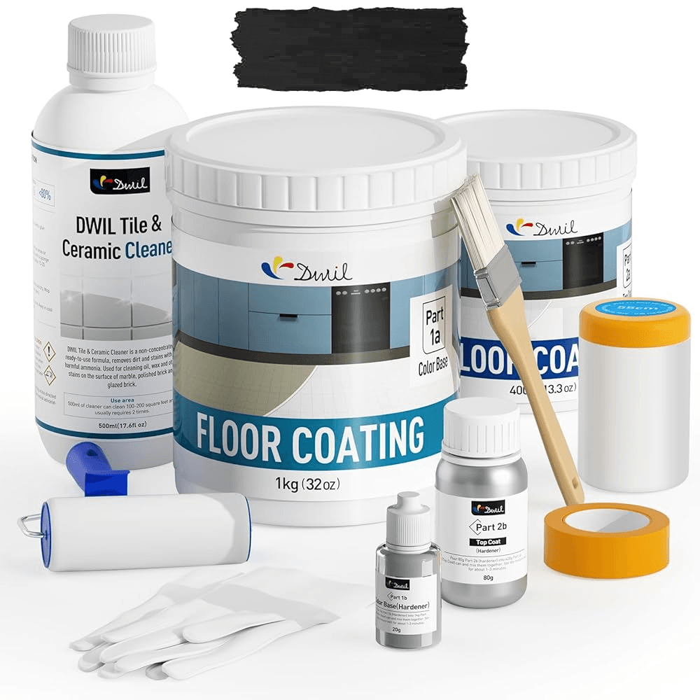 DWIL Complete Tub & Tile Refinishing Kit with Cleaner & Gloss Topcoat
