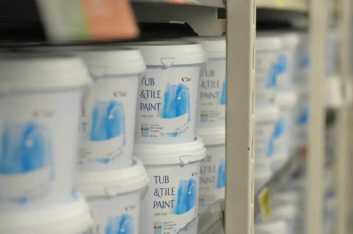 DWIL coating products on shelves