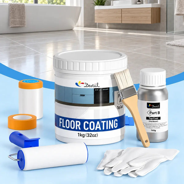 DWIL Clear Gloss Top Coat Kit with Hardener & Tools