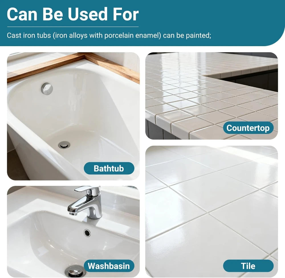 DWIL Tub & Tile Refinishing Kit with Gloss Topcoat