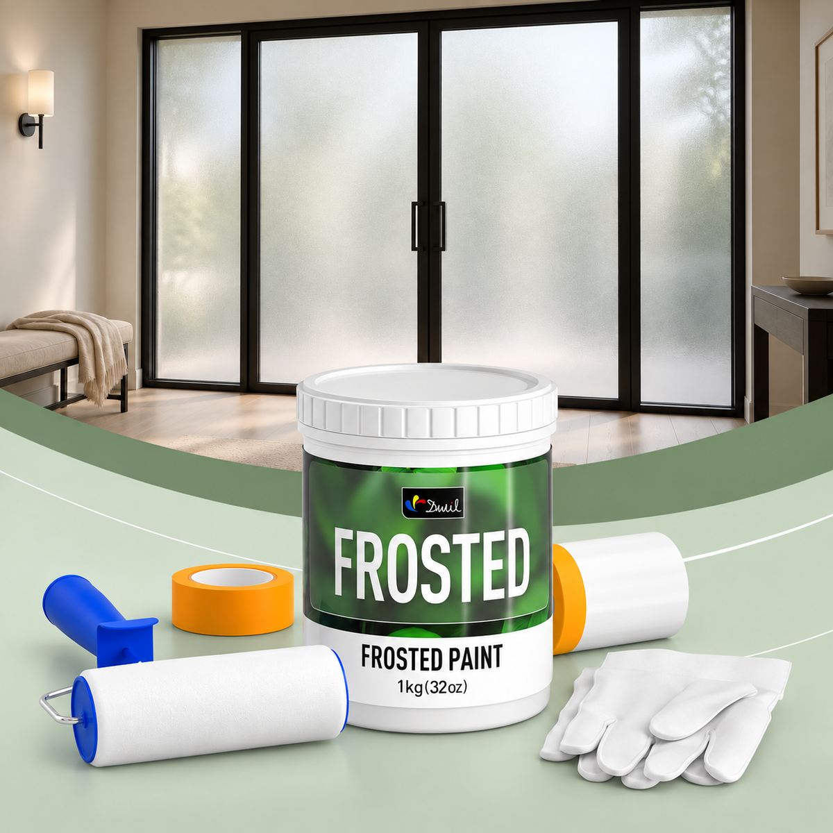 DWIL Water-Based Frosted Glass Paint Kit – 16/32 oz