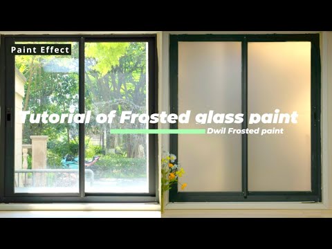 Find out how to use the frosted effect glass paint