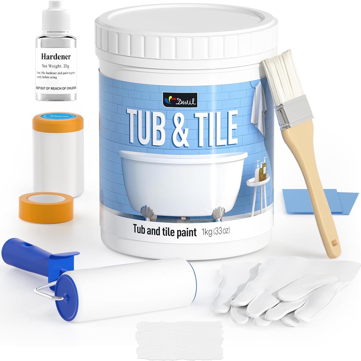 DWIL Tub & Tile Refinishing Kit – Tools Included