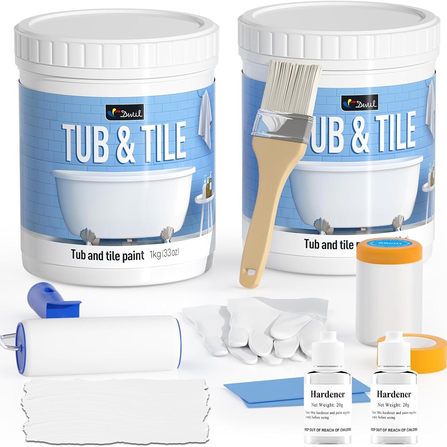 DWIL Tub & Tile Refinishing Kit – Tools Included