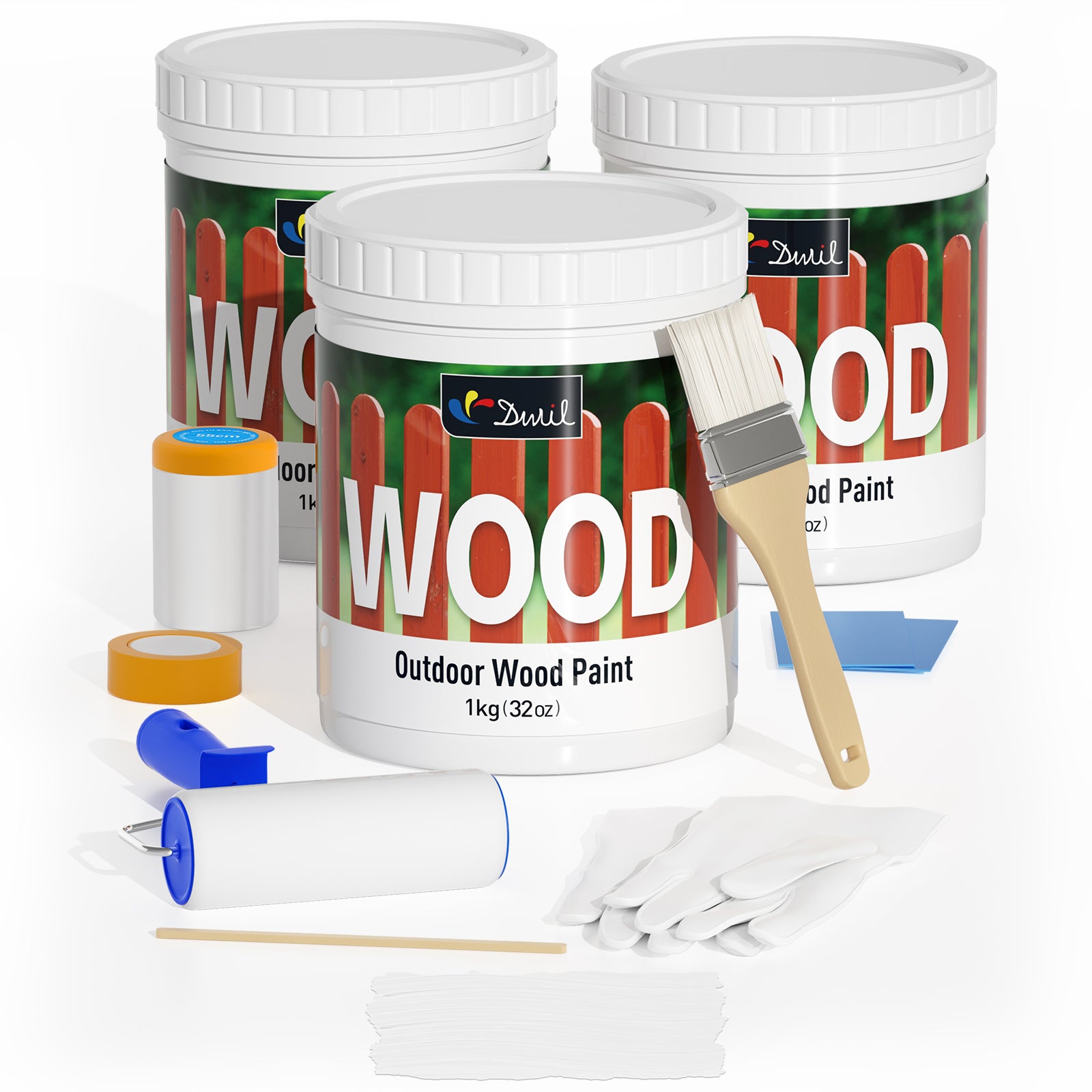 DWIL Outdoor Wood Furniture Paint Kit – Tools Included