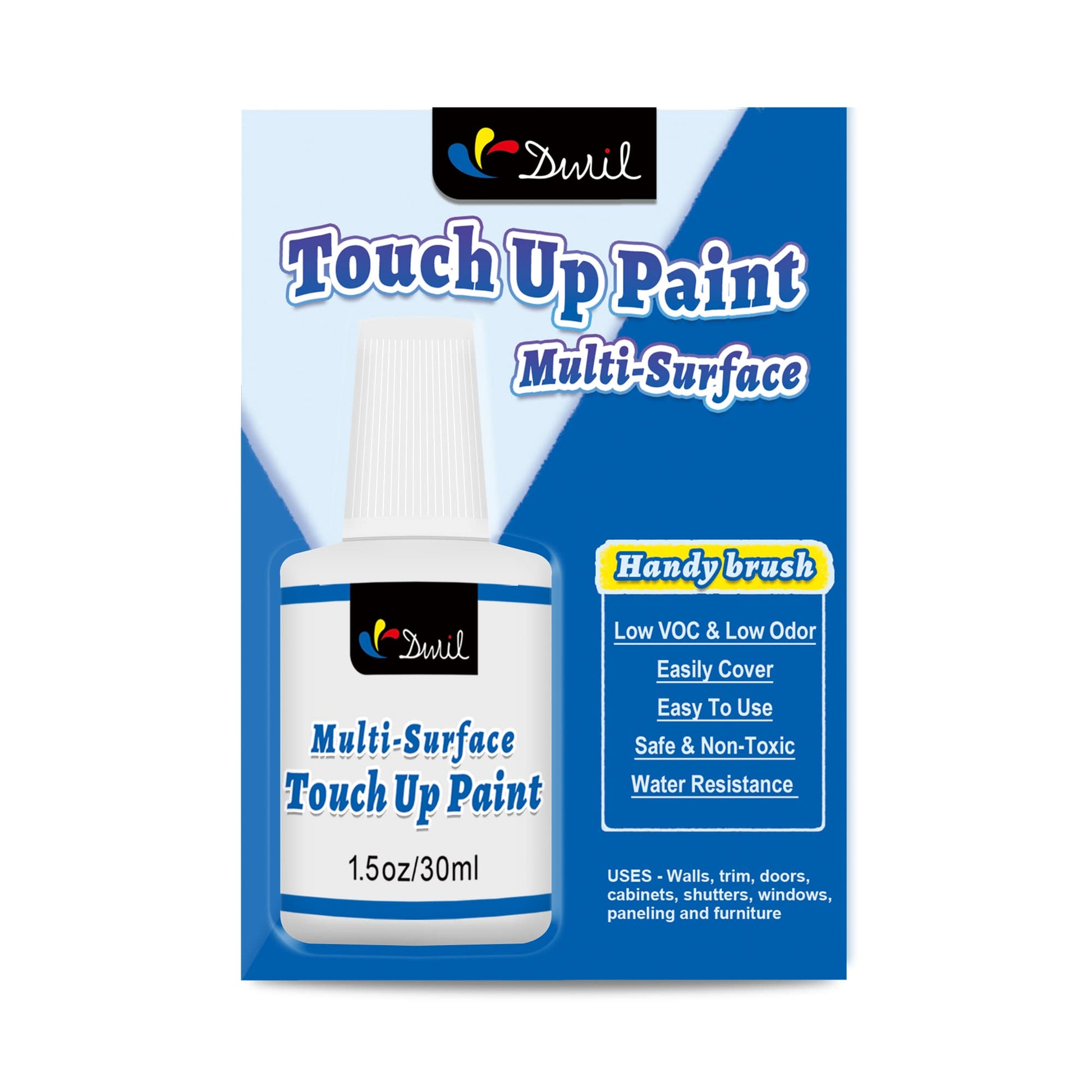 DWIL Touch Up Paint Pen - Touch Up Paint Brushes, Refillable Paint Pen, for  Wall Repair, Funiture, Cabinet, Wood Floor, Window, Scratches, Touch Ups