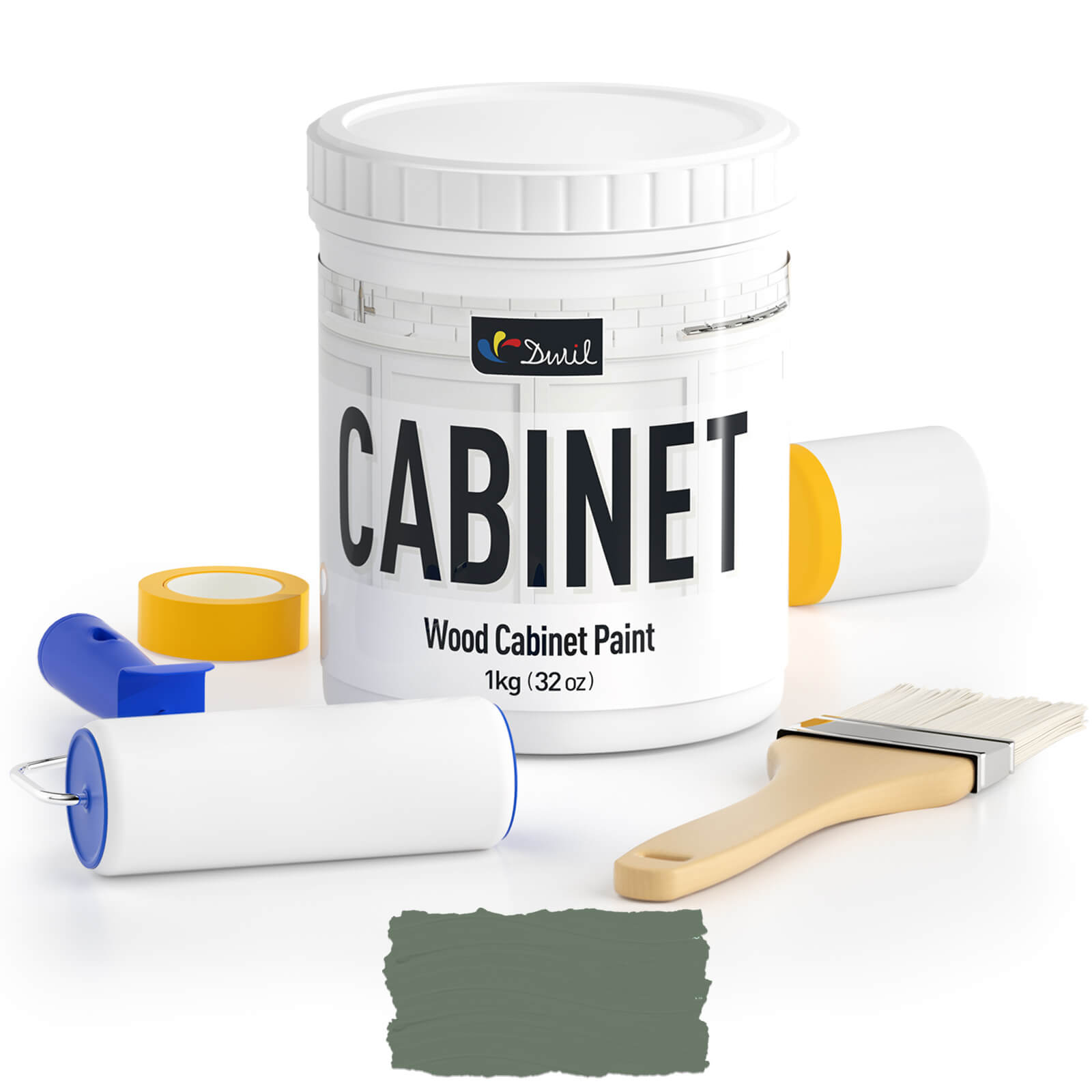 DWIL Wood Cabinet Paint Kit – Tools Included